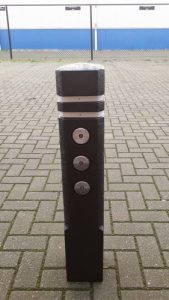 Katafootpaal (anti-parkeerpaal) 13.5x13.5x140 cm geimpregneerd, incl