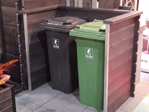 Kunststof kliko/ container ombouw zonder deuren