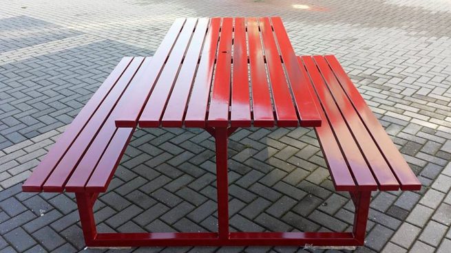 picknicktafel staal