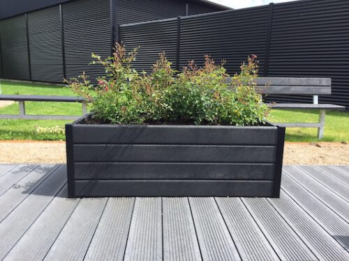 InGarden kunststof bloembak op wielen